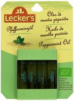 Масло мяты натуральное органическое Lecker’s, Германия, 2 мл * 4