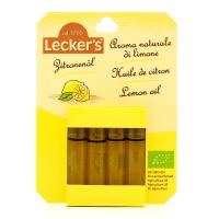 Масло лимона  натуральное органическое Lecker’s, Германия, 2 мл*4